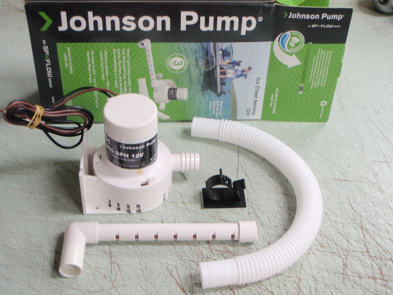 BAITWELL AERATOR PUMP KIT ICE CHEST COOLER 189 24052 450GPH LIVEWELL MINNOW PAIL