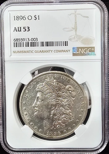 1896-O Morgan Dollar AU-53 NGC