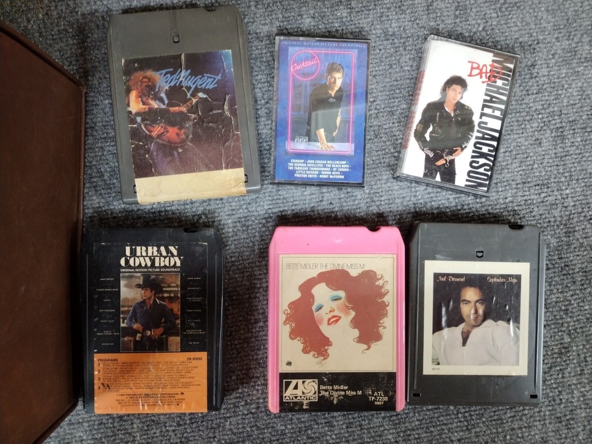 Lot 23 8 Track 2 Cassette Tapes RARE Unusual Case Judas 80s