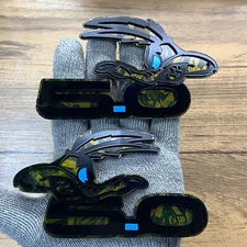 Coyote Badges Emblem Forged Gold Ed. Light Blue Eye for 5.0 Fender Angry