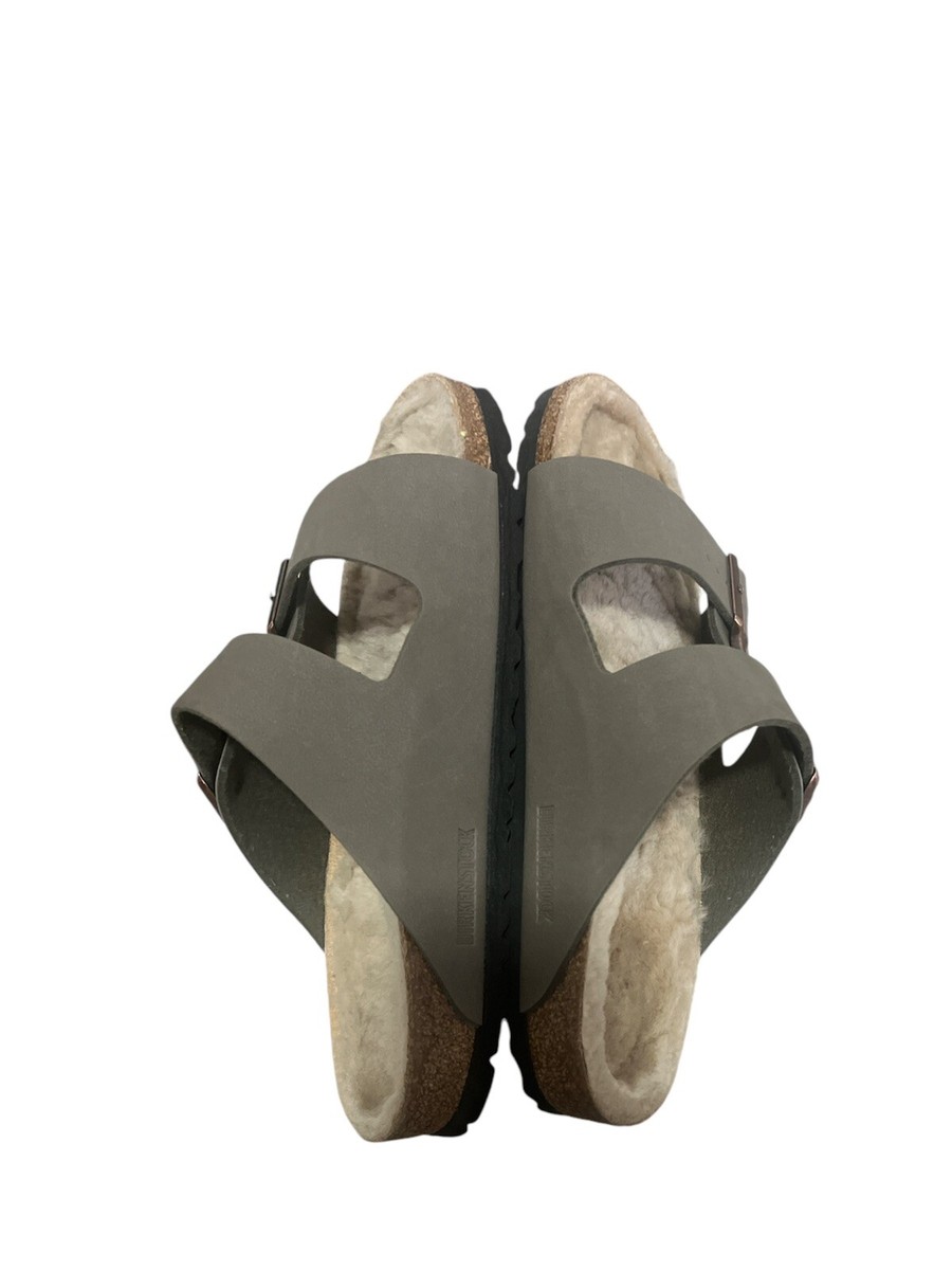 Arizona Birkenstock Birko-Flor Birkibuc Shearling Sandals Size 10 Women 8 Men Arizona Birkenstock Birko-Flor Birkibuc Shearling Sandals  main image 3