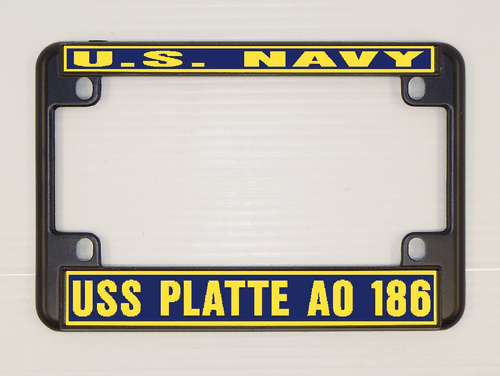 USS PLATTE AO 186 Nummernschildrahmen U S Navy Militär Auto-LKW-Motorrad  - Bild 11 von 11