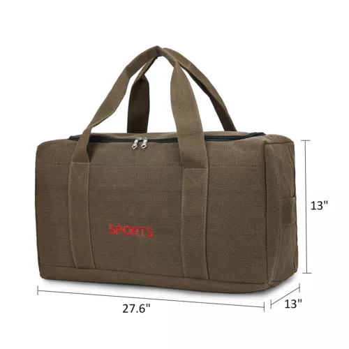 Große Oxford Reisetasche Fitnessstudio 45/60L wasserabweisend Gepäcktasche mit Gurt - Bild 47 von 49