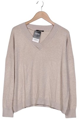 Comma Pullover Damen Strickpullover Strick Oberteil Gr. M Beige #b6xpu58