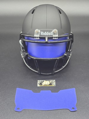 Custom Blue Matte Mini Helmet Visor (Thin Flexi Style)  **See Description**