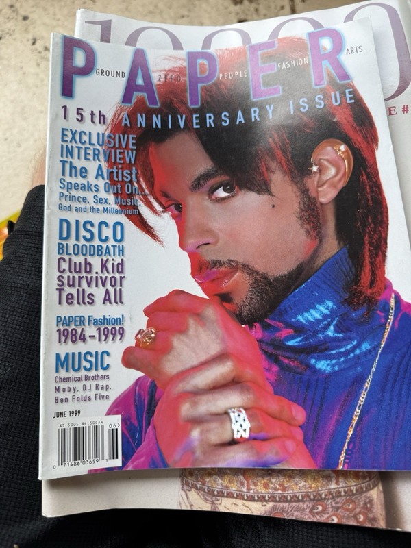 Paper Magazine 15th Anniversary Issue June 1999 Prince Cover Fashion Music