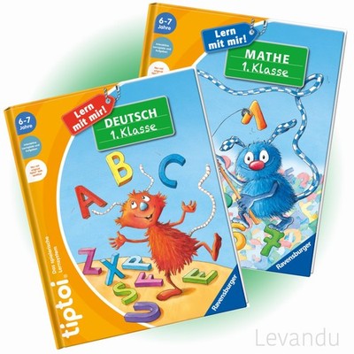 RAVENSBURGER tiptoi  Buch-Set - Lern mit mir! - Deutsch + Mathe 1. Klasse