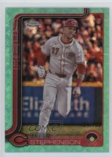 2025 Topps Chrome Logofractor Edition Aqua Refractor /199 Tyler Stephenson 0jm6