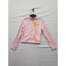 Juicy Couture Womens Velour Full Zip Track Jacket Pink Cotton Blend Medium