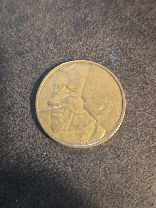 1986 Belgium 5 Francs Coin - Baudouin I - Lot D
