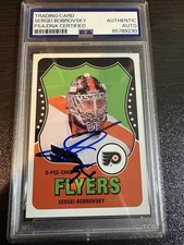 Signed 2010-11 OPC SERGEI BOBROVSKY Retro O-Pee-Chee Rookie Card RC Auto Psa/Dna. rookie card picture