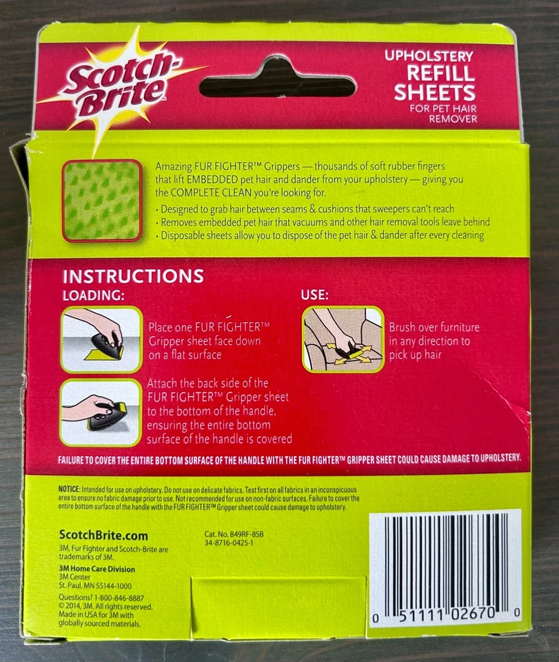 Scotch-Brite Upholstery Kit RARE 3M - Image 4 of 4