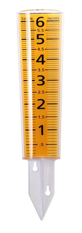 Taylor 2702N 12-1/2" Clear-Vu Rain Gauge