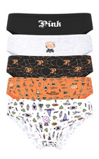 NWT Victoria's Secret PINK 5-Pack Cotton Cheeky Panties Halloween Set of 5
