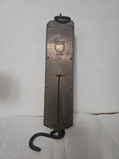 Chatillons Improved Spring Balance Brass 125 LB Hanging Scale #34 New York 🇺🇸