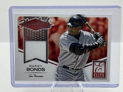 Barry Bonds Patch 2015 Panini Elite Throwback Threads #2 San Francisco Giants