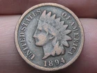 1894 Indian Head One Cent Penny- VG/Fine Details
