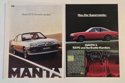 Opel Manta Werbebilder 80er Jahre Retro