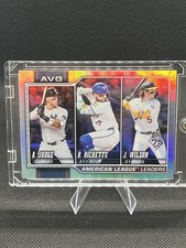 2026 TOPPS SERIES 1 BASEBALL JUDGE BICHETTE WILSON AVG LEADERS RAINBOW FOIL #204