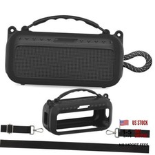 Silicone Cover Case for Bose SoundLink Plus Bluetooth Speaker Black