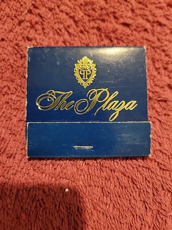 MATCHBOOK "The Plaza Hotel" New York City Rare Vintage  Historic Hotel FULL UNST