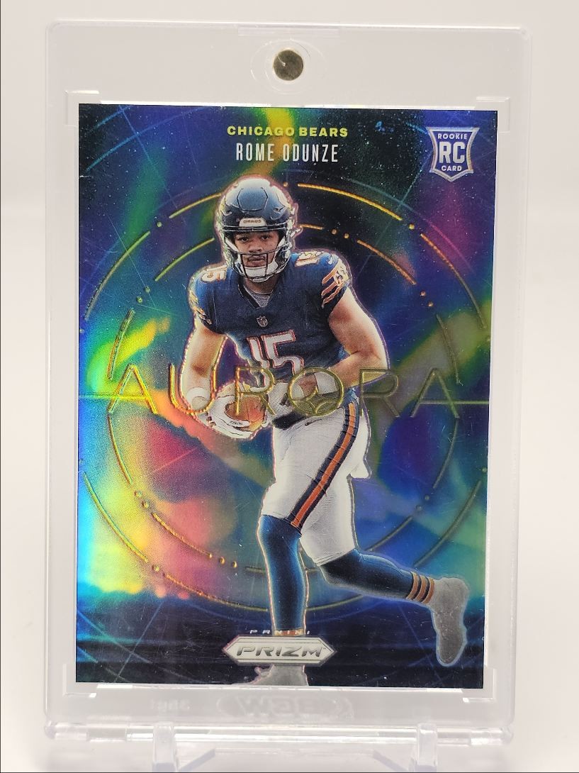 ROME ODUNZE 2024 PANINI PRIZM AURORA ROOKIE CASE HIT SSP BEARS RC Q3549