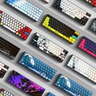 129/135-Key Anime Theme Transparent PBT Keycaps Side-Engraved for Keyboard NEW