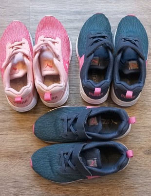 3 PAAR **PUMA** Mädchen Gr.33 Kids Sneaker Schule Spielplatz Sport Schuhe 3für1