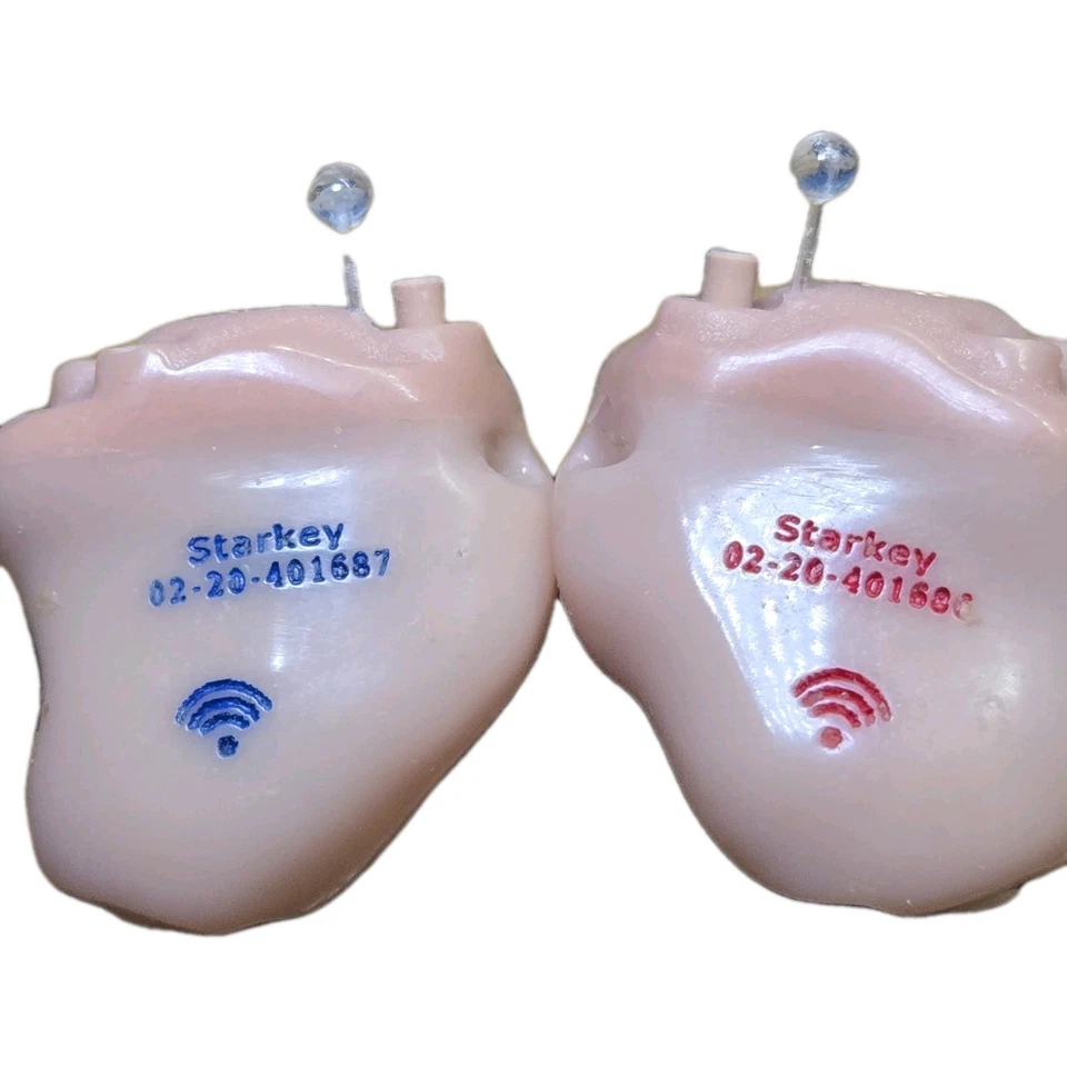 Par de audífonos Starkey Livio Edge AI ITC con caja de cargador y manuales LEER COMPLETAMENTE Foto 4 de 4