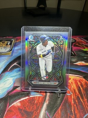 2026 Bowman Chrome Juan Sanchez #BCP-25 Etched In Glass Insert Blue Jays SSP
