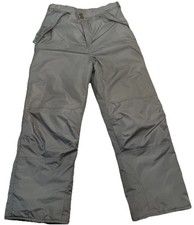 Boy's London Fog Size L 14- 16 Ski snow pants Dark Grey Outer ware Warm Winter