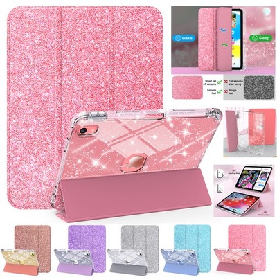 Für iPad 7/8/9/10/11. Gen 2025 Sturzschutz Glitzer Tablet Smart Stand Case Cover