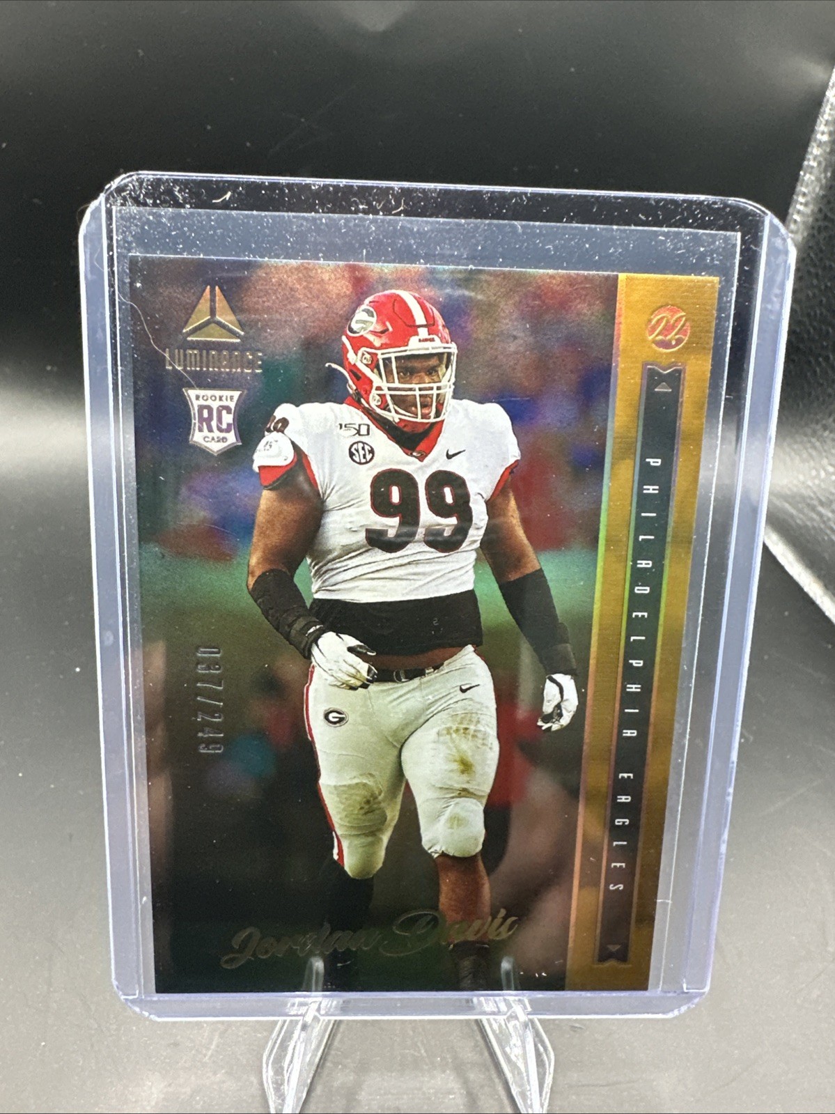 2022 Panini Luminance - Rookie Jordan Davis #153 Gold /249 (RC)