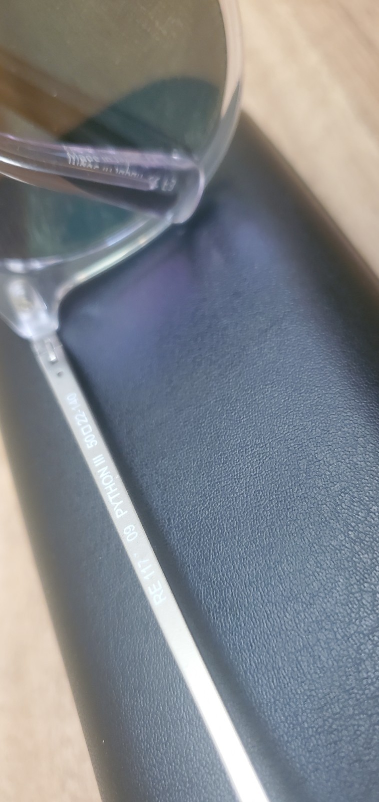 Near Mint Revo Python III Clear Frames Blue Polar… - image 8