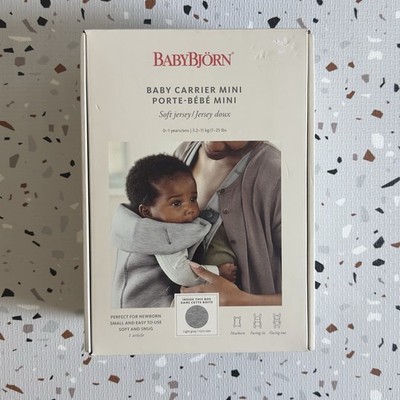 Babybjorn Carrier Mini in Light Grey Soft Jersey