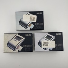 3x Sim Card Back Up Device For Vintage Mobile Phones. Model 006 In EXC. Boxed