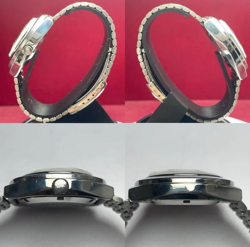 Citizen 4-601009 Vintage Date 21jewels Bleu Argent Automatique Montre Hommes - Photo 6 sur 7