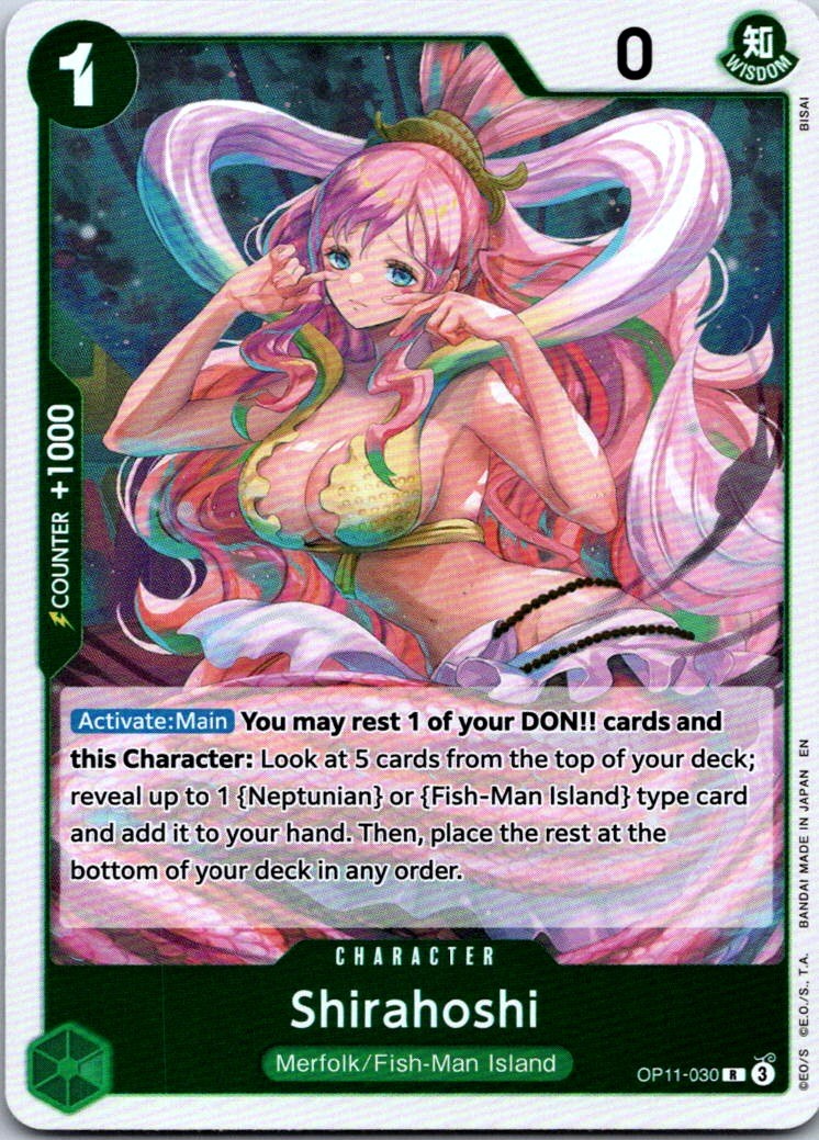 Shirahoshi (030) OP11-030 A Fist of Divine Speed R Foil