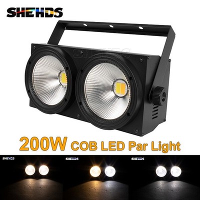 SHEHDS 200W COB LED Par Light Cool Warm White Audience Blinder Stage Theater