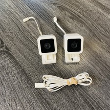 2X WYZE Cam v3 Color Night Vision, Wired 1080p HD Indoor/Outdoor Video Cameras