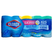 Clorox Disinfecting Wipes, 5 Pack (85-ct. Each) – Total 425 Cleaning Wipes