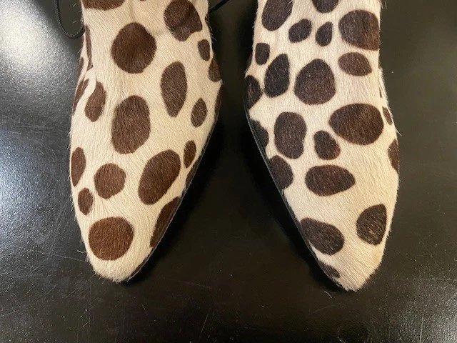 Yves Saint Laurent YSL St. Laurent Vintage Calf Hair Pony 1990s Pumps S9 - Image 4 of 4