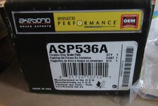 Akebono ASP536A Rear Brakes, ONLY 1/2 box = only 1 pair of brake shoes, NEW.
