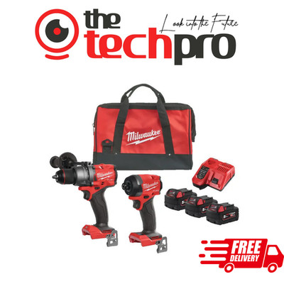 Milwaukee M18FPP2A3-503B FUEL Doppelpack - Kombi-Bohrschrauber & Schlagschrauber 3x 5Ah Koffer