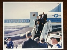 JFK W/ Secret Service Agent Floyd Boring Vintage 8x10 Photo Lot 6 Air Forcé One