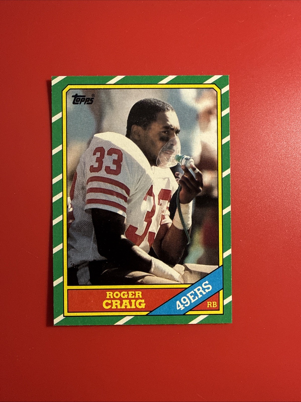 1986 Topps football San Francisco 49ers Roger Craig #157