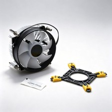 Aluminum Heatsink RGB CPU Cooler Fan, 9cm, 75-80W TDP, for LGA 115X/1200/1366