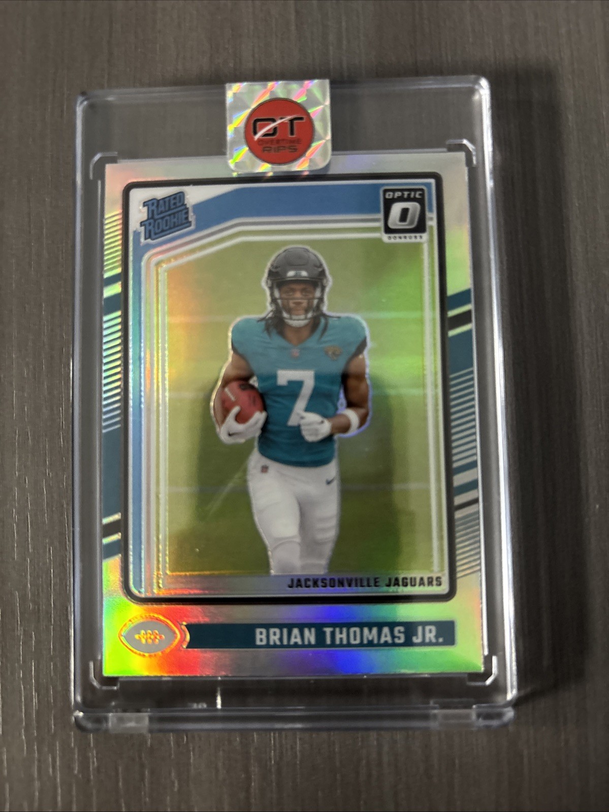 2024 Panini Donruss Optic - Rated Rookie Brian Thomas Jr. #214 Holo Prizm (RC)