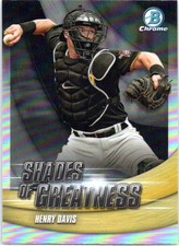 2022 Bowman Chrome #SG-3 Henry Davis Shades of Greatness Pirates
