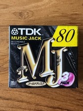 3-pack TDK Musc Jack Series 1 80min Recordable MiniDiscs. 1997 Japan.New Sealed